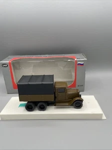 vintage Zis-6 Russian army truck w awning 6x4 3HC 1:43 USSR diecast model - Picture 1 of 18