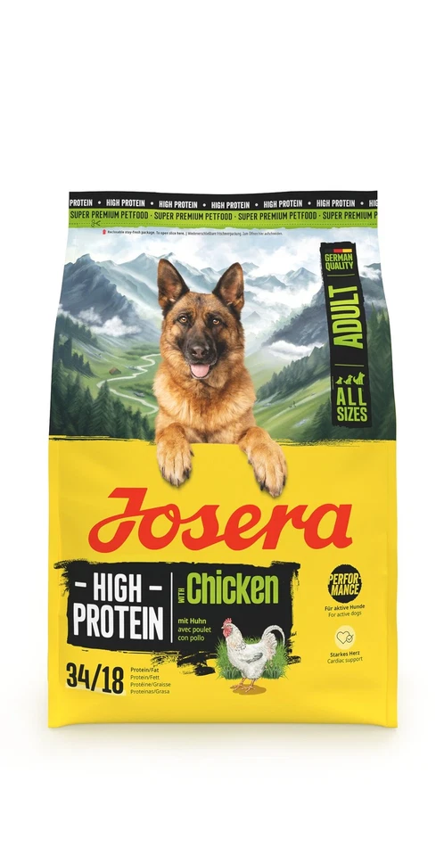 Josera High Protein Adult Chicken Trockenfutter für Hunde 3 kg  - Bild 1 von 1