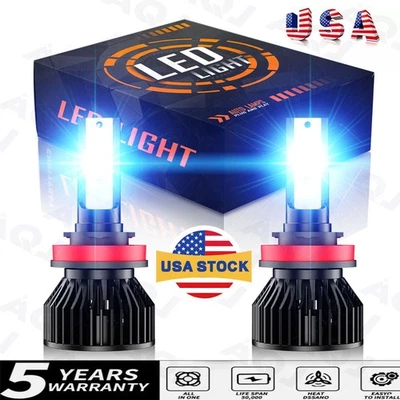 LED Headlight H11 ICE Blue 8000K Bulbs Low Beam for Chevrolet Colorado 2015-2022 Foto 1 de 4