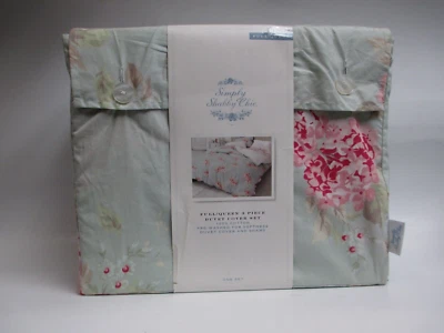 Juego de Edredón Rachel Ashwell Simply Shabby Chic HYDRANGEA Azul Floral - Completo/Reina Foto 1 de 4