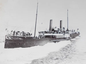PADDLE STEAMER MONARCH. VERY LARGE ORIGINAL PHOTOGRAPH circa 1900. 12 x 9 ins - Picture 1 of 2