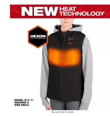 Milwaukee Women's M12 Cordless AXIS Black Heated Vest - Size XL (Vest only) - Image 1 of 4