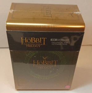 The Hobbit Trilogy Extended 4K Steelbook Collection (U.K IMPORT)-NEW-Box S&H - Picture 1 of 9