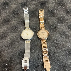 Lot of 2 Anne Klein Diamond Women's Wristwatches *Runs* New Batteries Very Nice! - Picture 1 of 18