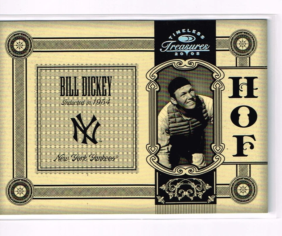 BILL DICKEY 2005 TIMELESS TREASURES CARD # 416/500 NEW YORK YANKEES HOF - Image 1 of 2
