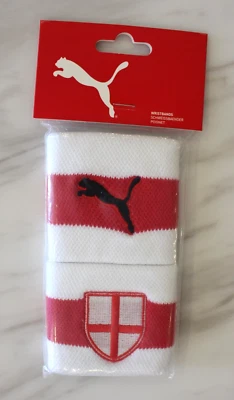 England Puma Wristband Tennis Squash Soccer Gym Sweat Bands UK Team Football - Image 1 of 4