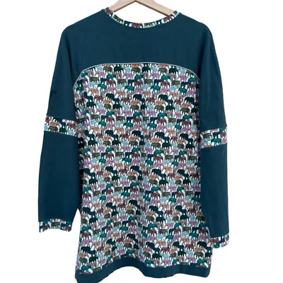 Long Sleeve Elephant Print Shirt, XL - Image 1 of 4