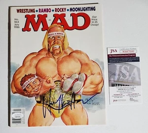 July 1986 Mad Magazine Autographed Signed by Hulk Hogan JSA Authentication NICE - Picture 1 of 4