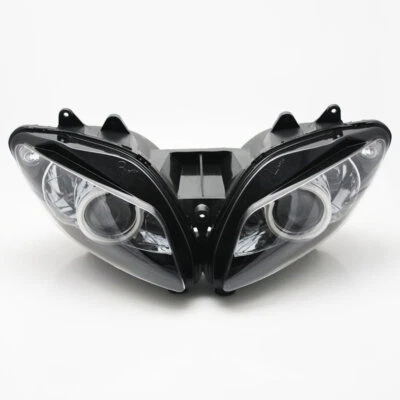 Proyector de faros HID ojos de ángel rojos completamente ensamblados para Yamaha YZF R1 2000-01 Foto 1 de 4