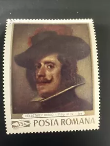 U) 1969, ITALIA, IV FILIPPE, DIEGO VELAZQUEZ, SELLO - Imagen 1 de 2