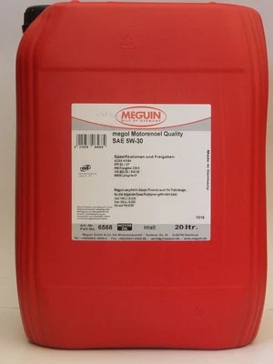 Aceite de motor 5,40€/l Meguin Megol Quality 5W-30 20 Ltr A3/B4 para Opel y otros