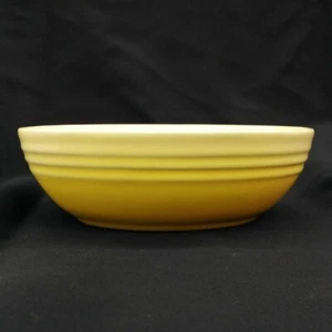 Le Creuset Oval Serving Bowl 17cm Soleil Yellow Stoneware Dish Rare Tableware - Picture 1 of 4