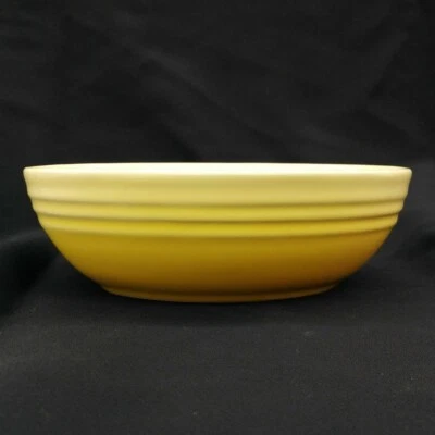 Le Creuset Oval Serving Bowl 17cm Soleil Yellow Stoneware Dish Rare Tableware - Image 1 of 4