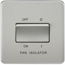 Knightsbridge Sf1100Bc Screwless 10A 3 Pole Fan Isolator Switch B/Chrome