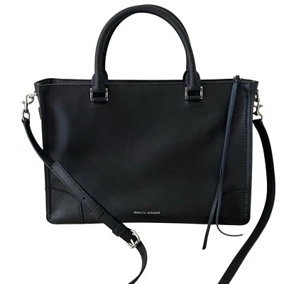 Bolso de Mano Rebecca Minkoff Regan Bolso Bandolera de Cuero Negro Foto 1 de 4