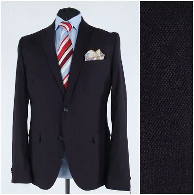 Abrigo deportivo morado oscuro 42R para hombre talla EE. UU. ANGELO LITRICO chaqueta blazer Foto 1 de 4