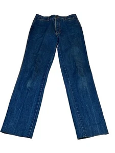 Vtg JORDACHE Horse Head Logo Blue Jeans Sz 29W/31L *Altered Hem* Embroidered 80s - Picture 1 of 11