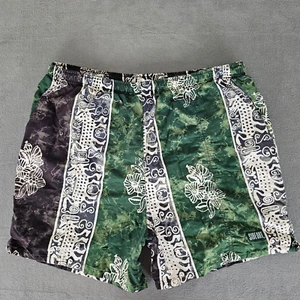 Sideout Short Mens 1XB Green Swimming Trunks Beach Tropics Hawaiian Surf Relaxed - Picture 1 of 23