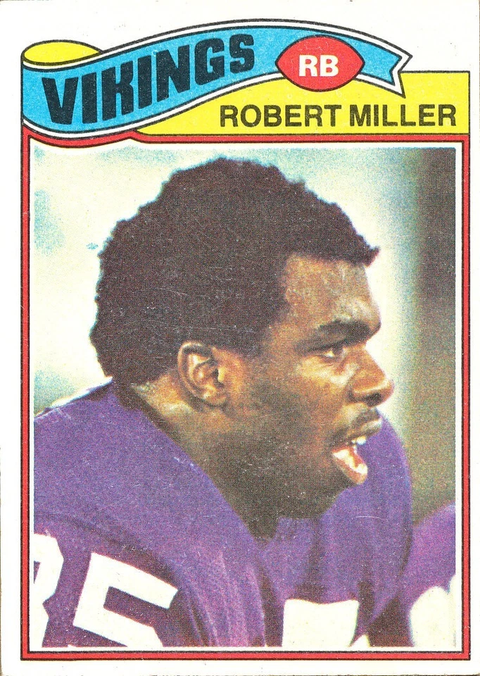 1977 TOPPS Robert Miller RC VIKINGS Kansas Jayhawks - Image 1 of 1