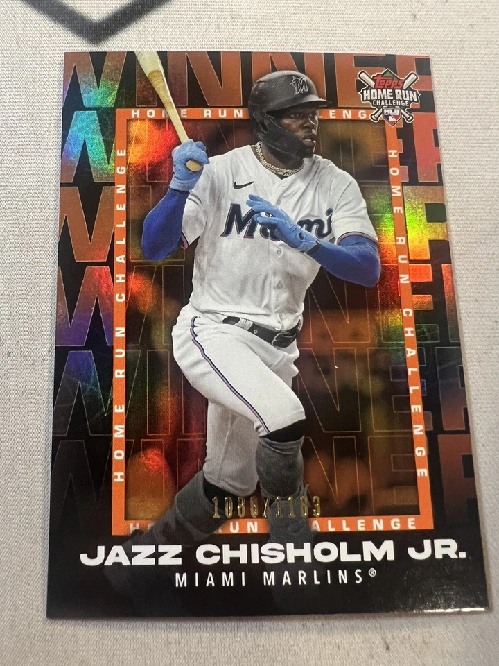 2023 Topps JAZZ CHISHOLM Home Run Challenge September Winner #/1163 Miami Marlin - Image 1 of 1