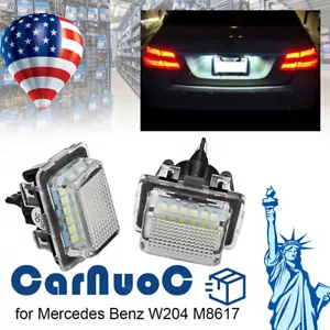 Lámparas de luces LED traseras automáticas con matrícula aptas para Mercedes Benz W204 W221 - Imagen 1 de 12