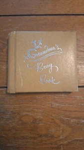 Vintage Grandmas Brag Book Pocket Photo Album- Yellow - Picture 1 of 10