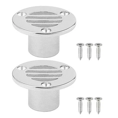 2PCS 25mm Stainless Steel Marine Floor Drain Boat Yacht Deck Drainage Hardware Foto 1 de 4