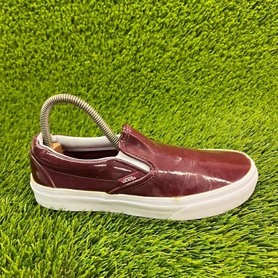 Vans Clásico Sin Cordones Tumble Patente Mujer Talla 7 Informal Zapatos de Skate Tenis Foto 1 de 4