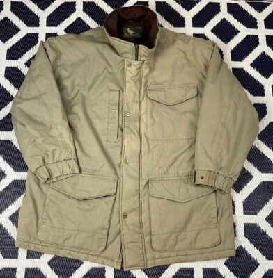 Vtg Field & Stream Mens XXL Canvas Hunting Jacket Pheasant Duck Lined Material - Image 1 of 4