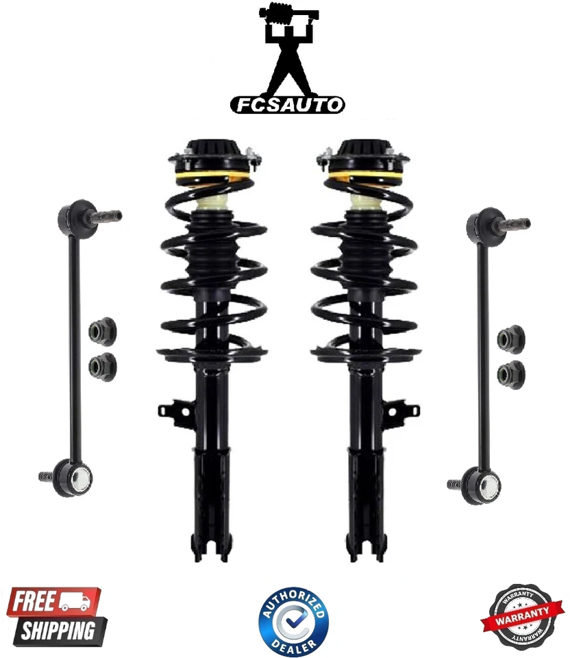 Muelle helicoidal y barra estabilizadora de puntal de suspensión delantera completa para Buick Chevrolet Foto 1 de 1