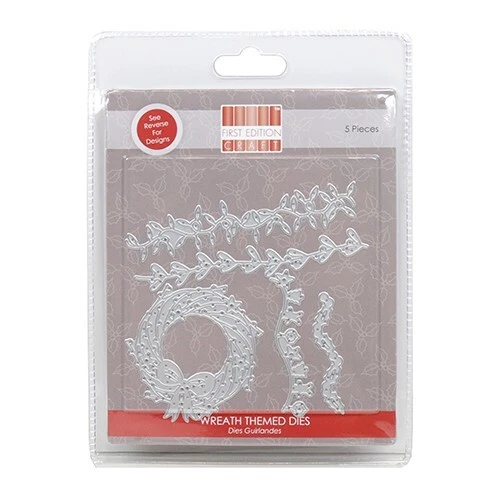 Trimcraft / first Edition * 5 piece metal die set * Garland / Wreath - Image 1 of 1