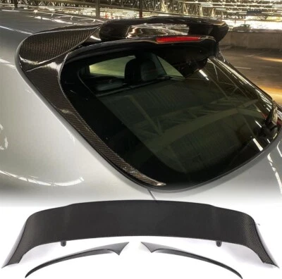 Alerón de techo trasero para Porsche Macan 2014-2020 ventana superior ala labio carbono real Foto 1 de 4
