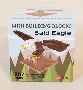 Impact Photographics BALD EAGLE Mini Building Blocks Set Ages 7+ 207 Pieces NEW - Picture 1 of 3