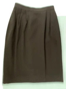 VTG EUC size 4 brown skirt straight pencil 100% Wool Great Condition - Picture 1 of 12