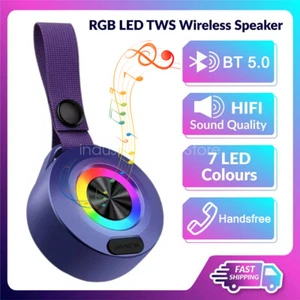 Wireless Bluetooth Speaker RGB Light Portable Waterproof Music Player HIFI Sound - Picture 1 of 32