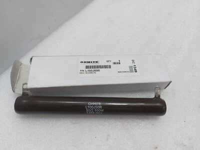 Ohmite L100J50R Resistor 50 OHMS 5% 100W - Image 1 of 4