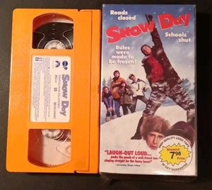 Snow Day VHS 2000 Chevy Chase Orange Tape Blockbuster Rental - Picture 1 of 2