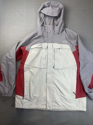 The North Face Hyvent Red Gray Hooded Ski Snowboard Jacket Mens XL - Image 1 of 4