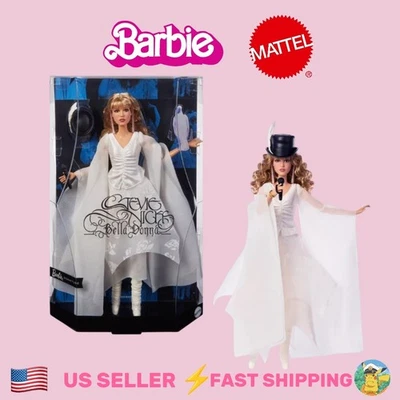 Barbie Stevie Nicks Muñeca #2 Vestido Blanco Bella Donna | Nuevo y Sellado | ¡ENVÍO RÁPIDO! Foto 1 de 4