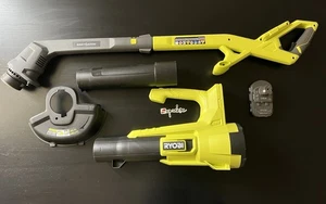 Kit combinado de recortadora/bordeadora y sopladora/barredora inalámbrica Ryobi ONE+ 18V PCLCK201K - Imagen 1 de 7