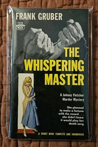 1959 THE WHISPERING MASTER by Frank Gruber VG+ 6.0 2nd Signet 1636 Paperback - Bild 1 von 6