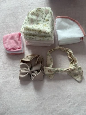 Pack de 13 paños de lavado de microfibra 100 % algodón para rostro y bebé. Foto 1 de 4