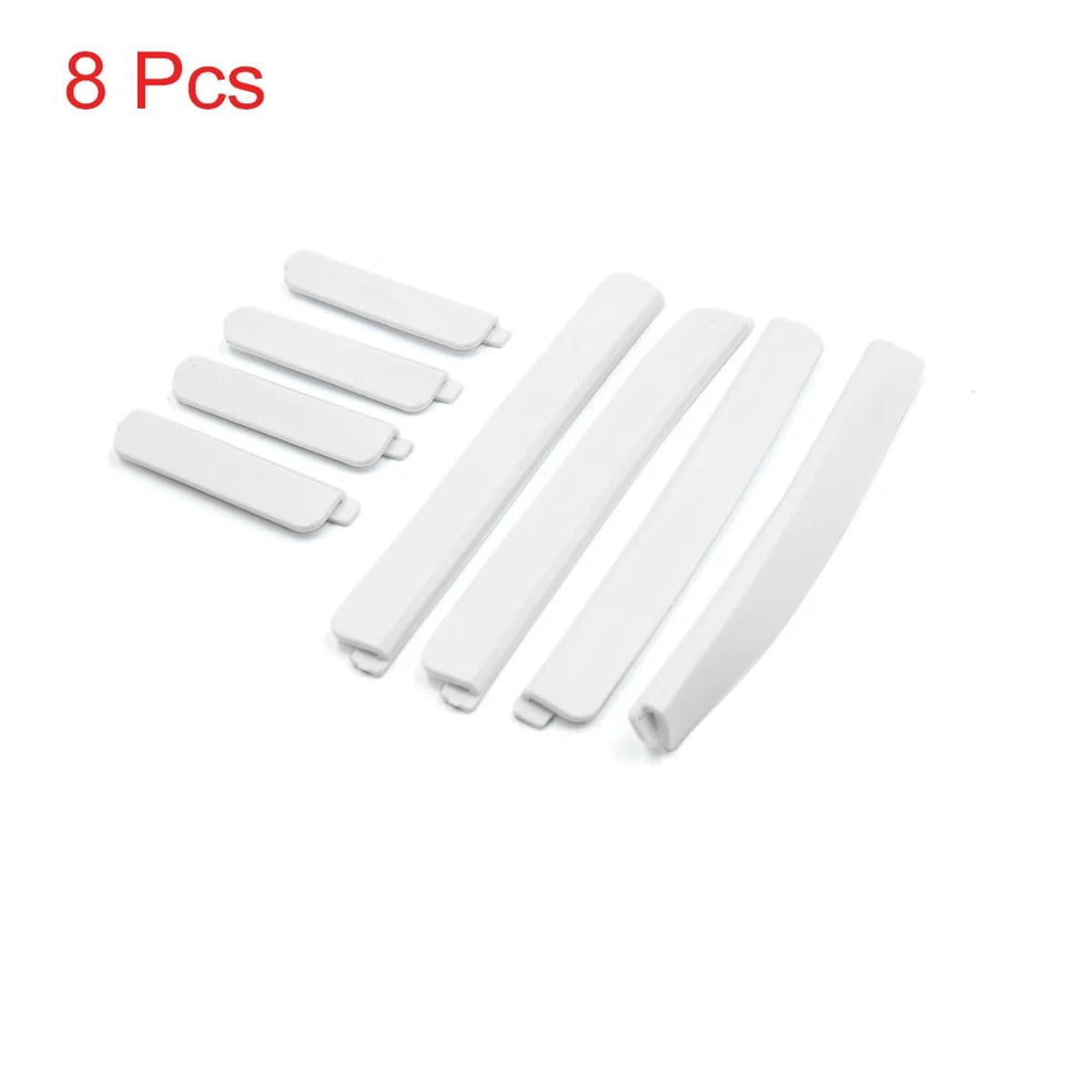 8pcs White Plastic Automobile Car Body Door Side Edge Guard Protective Strip - Изображение 1 из 3