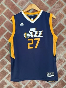 Utah Jazz Adidas Rudy Gobert Jersey #27 Youth Size Large Navy Blue 14 16 - Picture 1 of 9