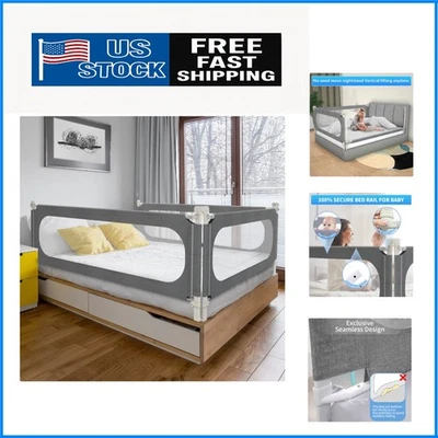 Дышащие сетчатые поручни для детской кровати — необходимая безопасность для всех размеров кровати - Изображение 1 из 4