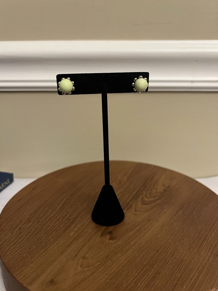 Aretes Ann King crisoprasa de limón de plata de ley Foto 1 de 4