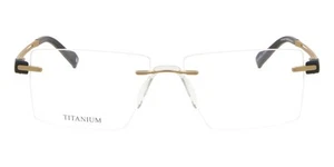 Colección SmartBuy dorada rectángulo sin montura Harrine BT0040 C1 53 moda unisex - Imagen 1 de 4