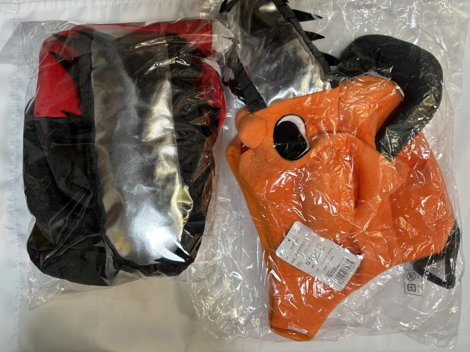 Set of 2 Chainsaw Man,  Pochita Costume Cap Hat Cosplay Halloween SAZAC Official - Image 1 of 4