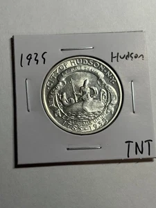 1935 50¢ Hudson Commemorative Half Dollar Rare Tough Commem Nice Strike - Picture 1 of 4
