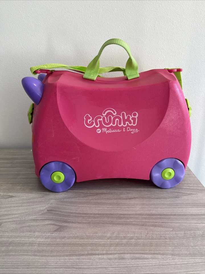 Maleta Melissa & Doug Trunki Trixie Rosa Equipaje de paseo Ruedas para niños Viaje Foto 1 de 4